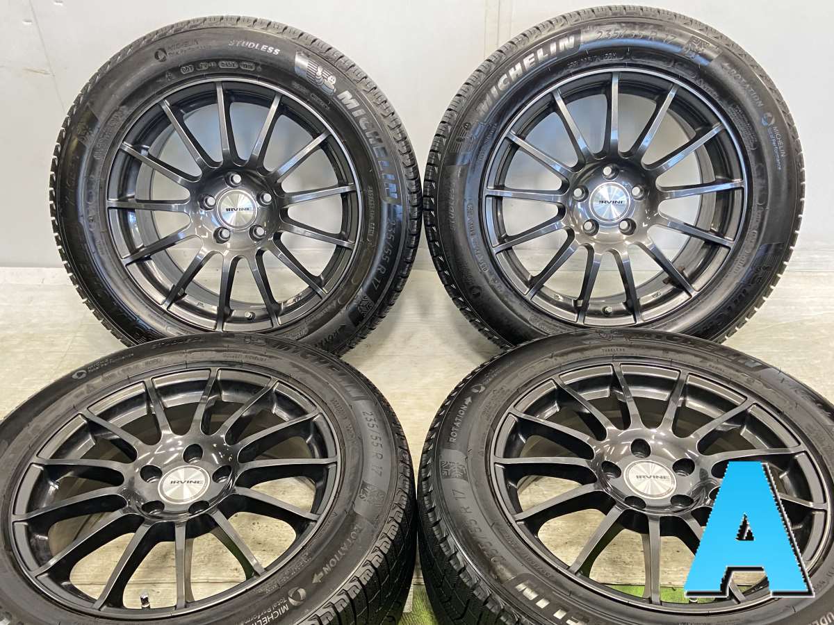 ミシュラン X-ICE XI3プラス 235/55R17 /　 IRVINE 7.5J+47 112-5穴 4本