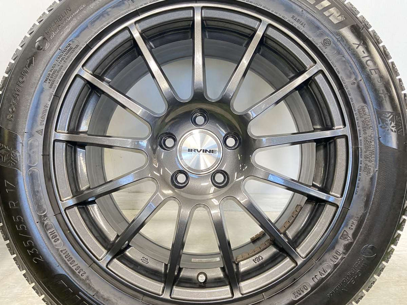 ミシュラン X-ICE XI3プラス 235/55R17 /　 IRVINE 7.5J+47 112-5穴 4本