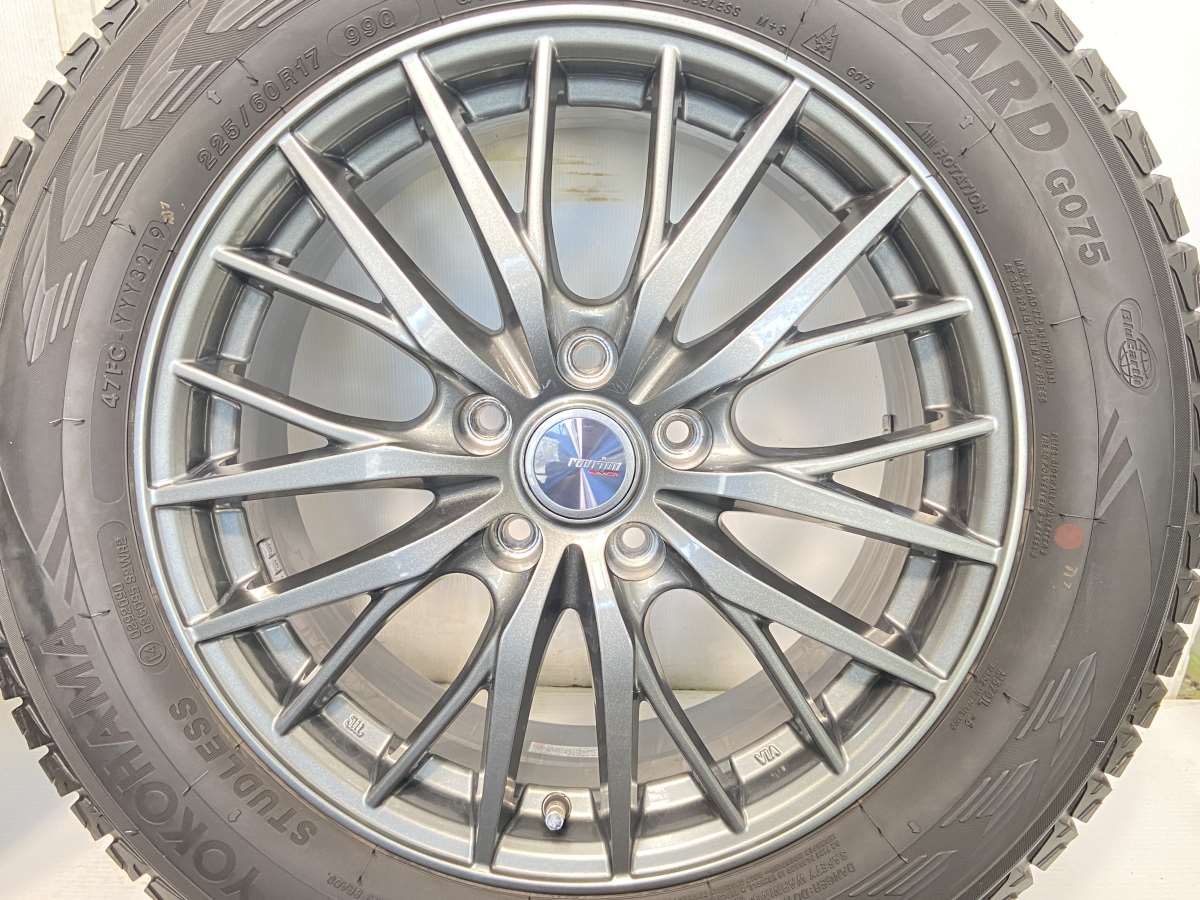 ヨコハマ アイスガードG075 225/60R17 / ラブリオン RM01 7.0J+48 114.3-5穴 4本 – タイヤ・ホイールカンパニー