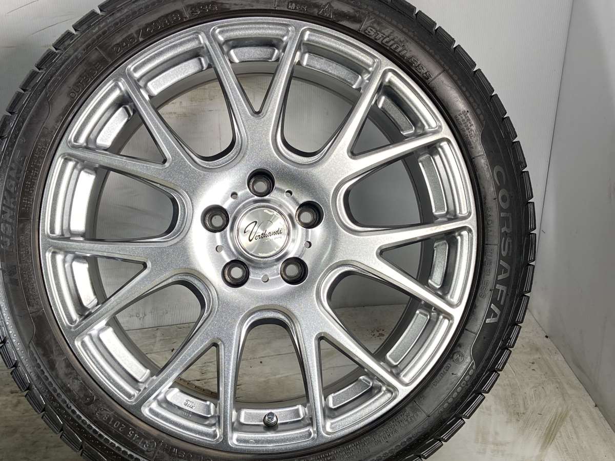 ナンカン CORSAFA 245/40R18 /　 verthandi 7.5J+38 114.3-5穴 4本